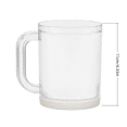 thumbnail image 3 of 4 Pcs Plastic Shatter-Resistant Beer Mug,Freezer Cup with Handle for Beer Iced Coffee | Summer Home Drinks | Outdoor Picnic Cup | Family Gatherings Essential, 3 of 8