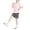Z03 Pink, variant on Gubotare Soccer Outfits for Boys Boys Athletic Shorts and Performance T-Shirt Crew Neck Boy Clothes Set, Summer Kids Outfit Size 7-8 (Grey,7-8 Years)
