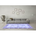 thumbnail image 3 of Ahgly Company Machine Washable Indoor Rectangle Oriental Blue Traditional Area Rugs, 5' x 8', 3 of 4