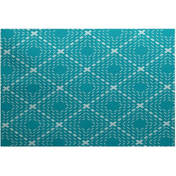 Simply Daisy, Diamond Jill, Geometric Print Indoor/Outdoor Pillow