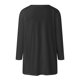 thumbnail image 5 of Blusa de manga 3/4 y cuello en V para mujer: estampado floral, poliéster, corte ajustado, prenda elegante informal para la oficina o una fiesta, combina con vaqueros o faldas., 5 of 5