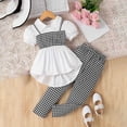 thumbnail image 2 of Toddler Baby Girl Smocked Outfit Ruffle Halter Shirt Flared Pants Set Toddler Bell Bottom Outfit Summer Clothes Girls Summer Set 2-10 Years,9-10 Years, 2 of 9