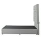 thumbnail image 3 of Box Base Cama + Cabecera Matrimonial Gris Dicasa  Capri, 3 of 8