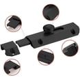 thumbnail image 3 of 1 pestillo de seguridad con perno de latón puro y grueso, pestillo de puerta resistente, negro, 3 of 5