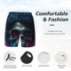 thumbnail image 3 of Fotbe Punk Style Blue Haired Skull Traje de Baño para Hombre – Shorts de Natación de Secado Rápido con Forro y Bolsillos-3X-Large, 3 of 6