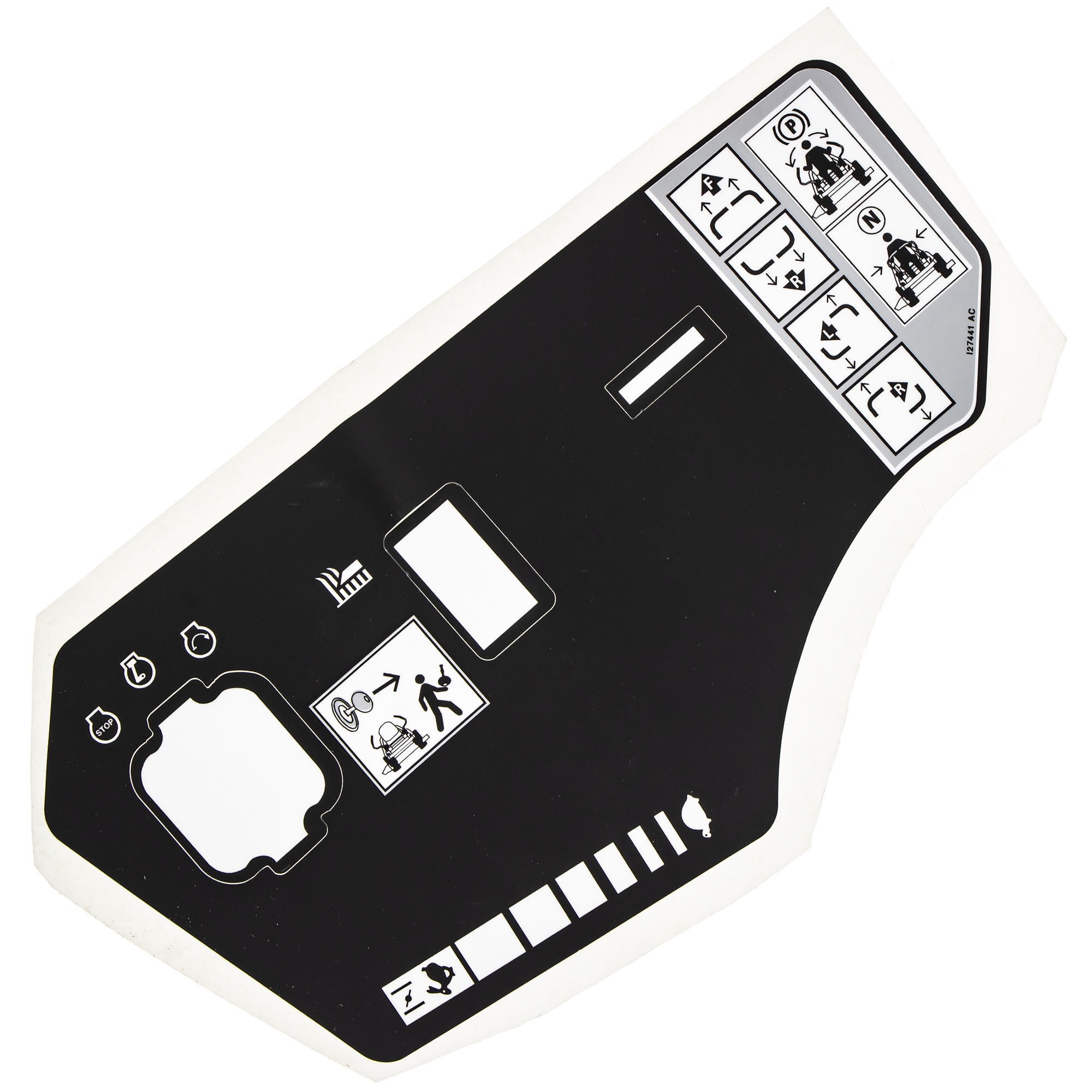 CUB CADET 777I27441 Throttle/Choke Control Panel Label Ultima ZT1 42