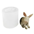 thumbnail image 1 of Easter Candle Shape Animal Plaster 3D Model Bunny Silicone Mold Cake Decoration, 1 of 5
