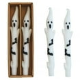 thumbnail image 5 of BNNG 2/6/12 Pieces Halloween Large Ghost Candles White Spooky Ghost Scented Halloween Candles Horror Gifts Candle Tea Lights Goth Room Decor for Dining Table Party Bedroom, 5 of 7