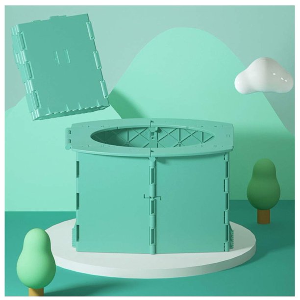 Inodoro portátil para niños, inodoro plegable reutilizable para niños pequeños, orinal portátil para viajes en automóvil, acampar al aire libre con