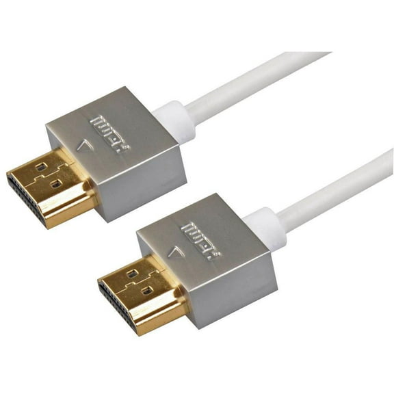 AV STAR High Speed 4K HDMI Lead with Ethernet, Male to Male, Slim Cable 5m White