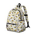 thumbnail image 2 of Excavator and Star White Pattern Backpack for School, Cute School Bag with Adjustable Shoulder Straps and Padded Back, 13.4"x11"x4.7", 2 of 5