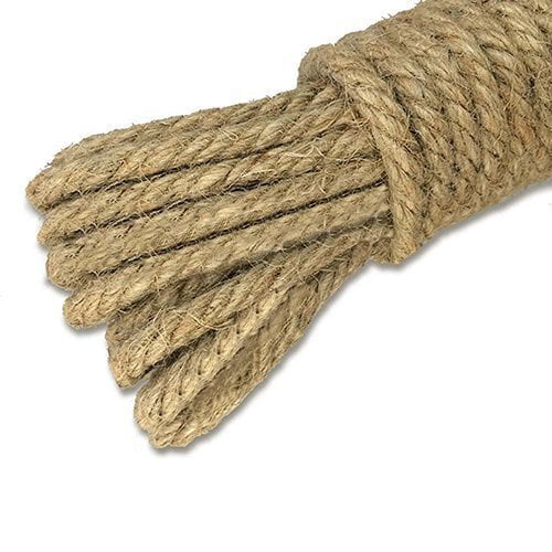 500 Feet Natural Thick Jute String 3Ply Jute Rope for Tenn Well Jute Twine 