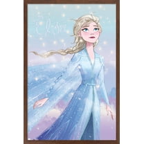 Disney Frozen - Elsa Glance Wall Poster, 22.375" x 34" Framed