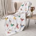 thumbnail image 3 of Rateoe Dachshund Dog Puppy Pattern Flannel Throw Blanket, Ultra-soft Blanket for Bed, Couch, Car, Hypoallergenic Anti-pilling blanket-60"x50"(Vertical), 3 of 6
