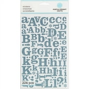 Martha Stewart Large Blue Glitter Alphabet Stickers