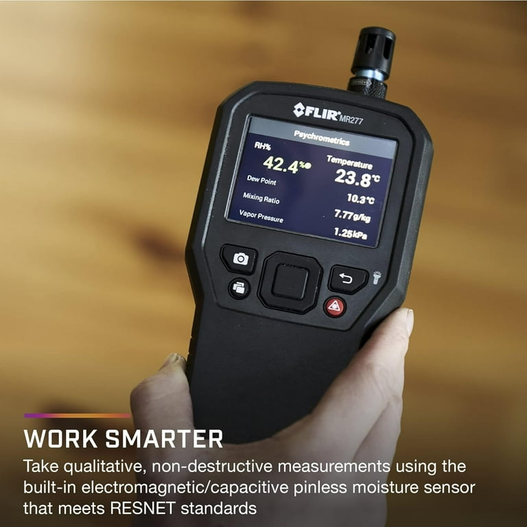 FLIR MR277 Moisture Meter, MSX IR Camera Hygrometer for Building