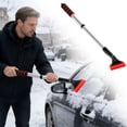 thumbnail image 2 of Basiess Heavy Duty Ice Scraper for Car Windshield, Snow Shovel with Ergonomic Handle, Multi-Functional Deicing Tool for Trucks, Portable Winter Car Accessories Black2, 2 of 9