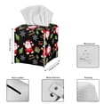 thumbnail image 3 of Psesaysky Cute Tissue Box Cover Square, Merry Christmas Santa PU Leather Tissue Box Holder Waterproof, Decorative Facial Organizer for Bathroom, Vanity Countertop, Car, 3 of 7