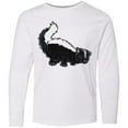thumbnail image 3 of Inktastic Animals Cute Skunk Long Sleeve Youth T-Shirt, 3 of 5