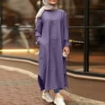 thumbnail image 2 of Abayas for Women Dress, One-Piece Long Sleeve Prayer Dress, Khimar Jilbab Kaftan Clothes, Size XXL, 2 of 5