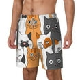 thumbnail image 2 of Gaeub Funny Cats Mens Swim Trunks Stretch Beach Shorts Quick Dry for Men Swim Shorts Swimwear with Pockets- 3X-Large, 2 of 9
