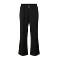 thumbnail image 5 of Endives Women's Pants Soft Senior Ladies Wide Leg Pant High Waist Stretch Dressy Business Pants Black, 5 of 5