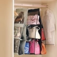 thumbnail image 3 of EIMELI Purses Hanger Hanging Handbag Organizer Bags Storage Holder Breathable & Soft Foldable Dust-Proof Holder Bag Wardrobe Closet with 6 Larger Pockets, 3 of 6
