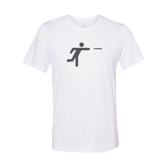 Frisbee Shirt, Disc Golf Shirt, Disc Golf Man, Frisbee Gift, Ultimate Frisbee, Frisbee Golf Shirt, Gift For Him, Golfing Shirt, Frisbee, White, LARGE
