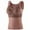 Coffee, variant on Lovzfmll Women's Winter Thermal Set Self-Heating, with Lace Trim Seamless Fleece Base Layer and Built-in Bra for Cold-Proof Comfort