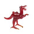 thumbnail image 4 of Dinosaurio de cristal Tiny Art Craft Room Decor Pintado a animales hechas a mano Líneas suaves Modelo de escultura Jurásico Lindo , Rojo shamjiam Escultura de dinosaurio, 4 of 8