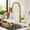 Gold-Vintage Style, variant on Vintkitchen Faucets With Pull Down Sprayer