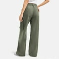thumbnail image 3 of cocolona Womens Elastic Waist Cargo Pants Casual Loose Multi-Pocket Outdoor Hiking Pants Wide Leg Work Trousers S-2XL, 3 of 8