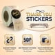 thumbnail image 3 of Stickers IBAKE 500 piezas redondos de 1.5" con foil dorado de agradecimiento, 3 of 6
