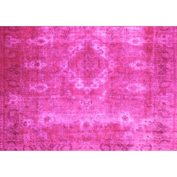 Ahgly Company Indoor Rectangle Persian Pink Traditional Area Rugs, 5' x 7'