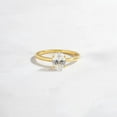 thumbnail image 3 of Jewelerix 4 Prongs Moissanite Promise Ring 10K /14K Yellow Gold Vermeil Wedding Ring Classic Oval Cut Solitaire Engagement Ring for Her, 3 of 5