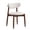 Linen/Walnut, variant on DyFun Dining Chair Set of 4, Upholstered Wooden Dining Chairs with Curved Back, Modern Fabric Kitchen Side Chairs