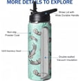 thumbnail image 4 of 40oz Cute Corgi Water Bottle with Handle and Flip Straw, Dog Sports Stainless Steel Insulated Cup, Travel Coffee Mug Tumbler, Birthday Mothers Day Chritmas Gifts for Women Animal Lovers, 4 of 6