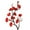 Red, variant on Artificial Plum Blossom Decorative Photo Props Faux Silk Flower Wedding Artificial Bouquet for Office
