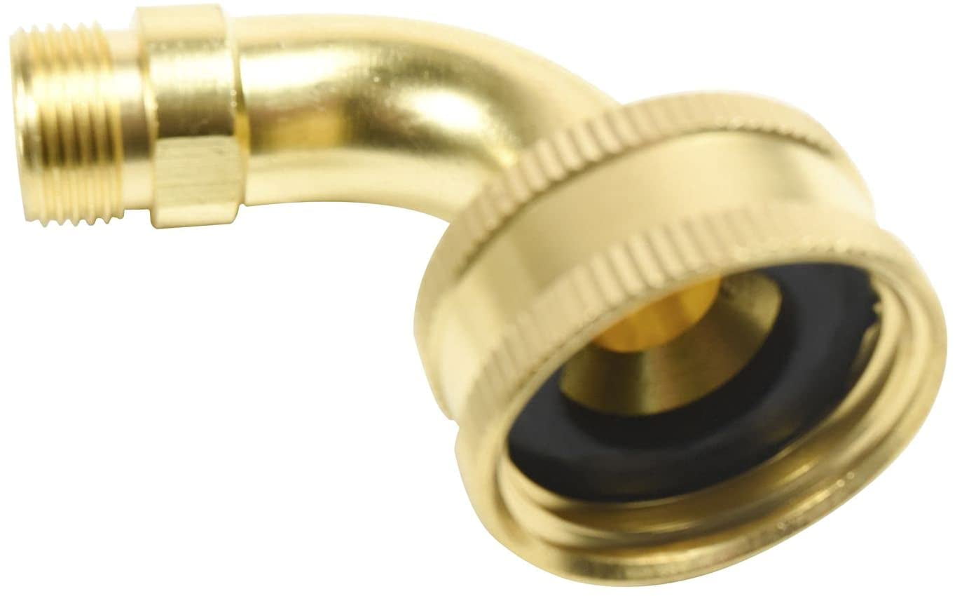 HQRP 2-Pack Universal Premium Stainless Steel Dishwasher Fill Hose with 3/8&quotx3/8" Comp Connection and 90 Degree 3/8" MIP Elbow or 3/4" Swivel Gooseneck Fitting