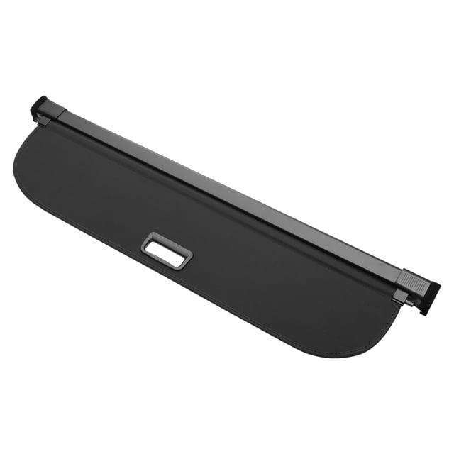 Cubierta de carga retráctil para maletero de automóvil Unique Bargains para Audi Q3 2015-2018, estante de maletero, escudo de seguridad para equipaje, lona, negro brillante