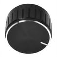 thumbnail image 2 of 3X Black Aluminum Volume Control Amplifier Knob Wheel, 2 of 4