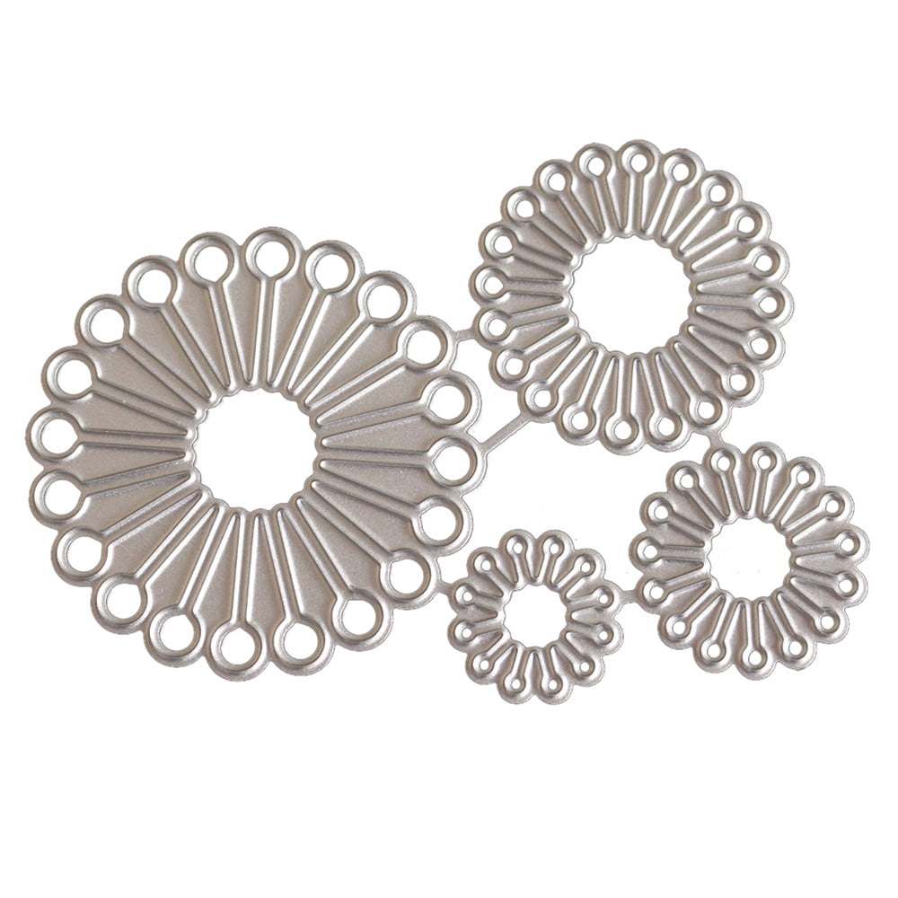 Flower Circle Metal Cutting Dies Stencil Scrapbooking Photo Album Card Craft DIY