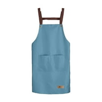 YIMWNYI Kitchen Apron, Waterproof & Oil Proof Cooking Smock with Pocket, Machine Washable, Dirt Resistant, Ergonomic Design for Home Baking & Cooking, Multi-Color Options