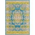 thumbnail image 2 of Unique Loom Outdoor Traditional Collection Area Rug - Cahuita (4'  x 6' Rectangle Blue/Green), 2 of 7