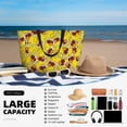 thumbnail image 5 of Wukai Duck with Star Sunglasses Print Zipper Bag,large Beach Tote Bag,Waterproof Sandproof Bag,Grocery and Picnic Tote Travel Bag, 5 of 5
