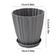 thumbnail image 3 of Fiudx Ofertas del día Macetas de plástico verde para balcón, huerto, maceta verde para plantas, contenedor con base para el hogar, almacenamiento de plantas suculentas y bonsáis, 3 of 7
