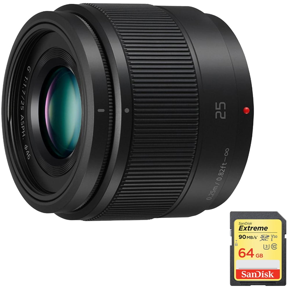 Panasonic LUMIX G H-H025K Camera Lens - 25mm F1.7 for Micro