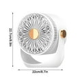 thumbnail image 2 of XGFHYJEH Desk Fan, Box Fan, Small Fan, Box Fans for Home, Desk Fans under $15.00, Small Box Fan, Portable Personal Quiet Electric Fan for Home, Plastic, 2 of 7