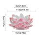 thumbnail image 3 of Candelabros de cristal con forma de flor para velas de té, decoración para Navidad, hogar, boda, fiesta, 3 of 5