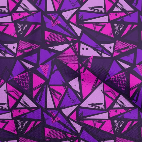 oneOone Cotton Poplin Violet Fabric Abstracts Sewing Fabric By The Yard Printed Diy Clothing Sewing Supplies 56 Inch Wide